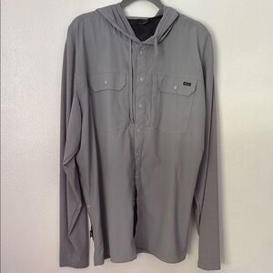 ANETIK Gray Lightweight Hooded Jacket